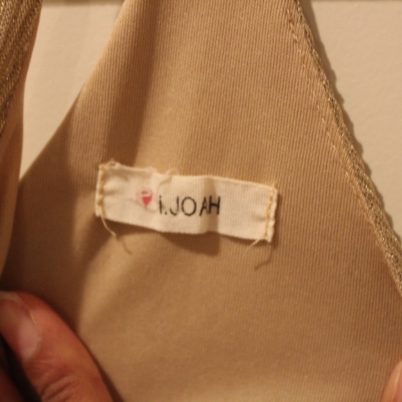 Shimmer Gold Tank Blouse - Picture 2 of 2